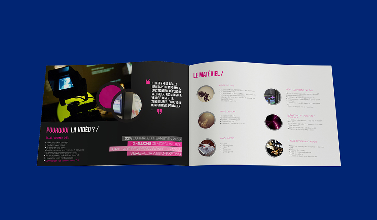 brochure la boîte à films, pourquoi la vidéo et présentation du matériel